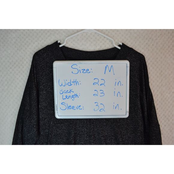 Buffalo David Bitton Women's Medium Gray V Neck Long Sleeve Sweater - Picture 10 of 10